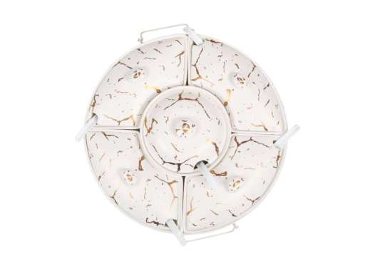 Vicenza Prasmanan Sedang dengan Roda Pemutar BM472 Putih