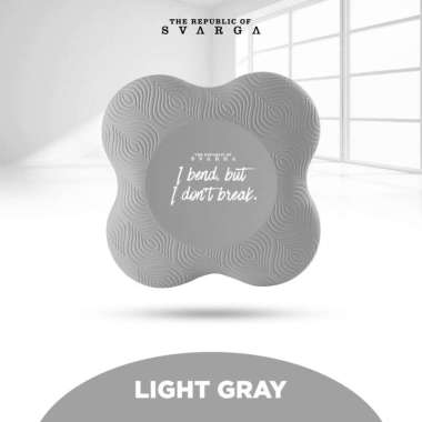 Svarga Yoga Knee Pad | Elbow & Joint Support | Alas Lutut Yoga Light Gray