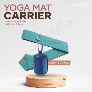 SVARGA Yoga Mat Carrier 2MM 10MM Yoga Strap Sabuk Yoga CARRIER & TOWEL PURPLE BROWN