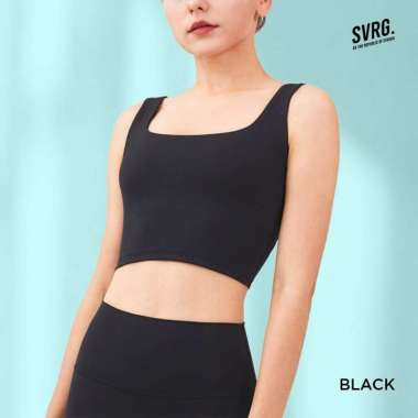 Sport Bra Svarga - Anti Underarm Bulge - Yoga Bra - Gym & Fitness Bra BLACK-XS