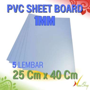 PVC Sheet Board 1mm / 25cm x 40cm 5 lembar