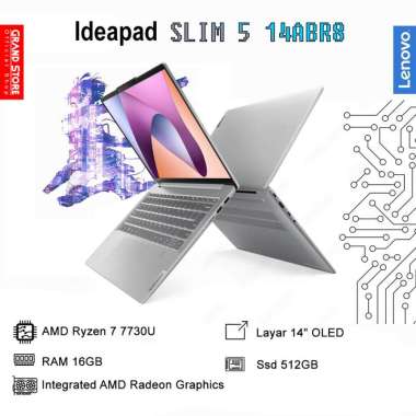 LAPTOP LENOVO IDEAPAD SLIM 5 OLED AMD Ryzen 7 7730U 16GB/512GB WIN 11 HOME