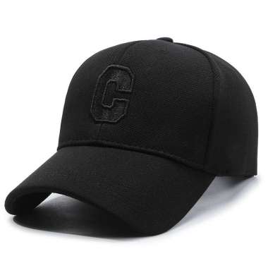 CHARLIE Topi baseball topi pria topi wanita BLACK