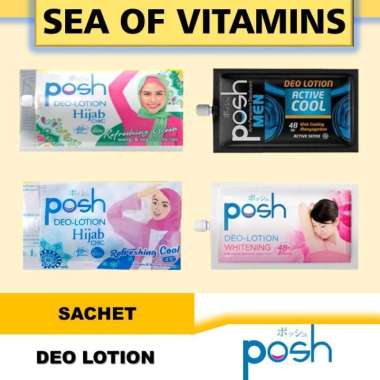 Posh Deo Lotion / Deolotion Sachet 11gr / Deodorant Active Cool