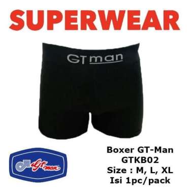 JUAL CELANA DALAM PRIA BOXER GTKB 02 |CD PRIA BOXER GT MAN Hitam L