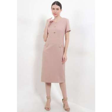 White Mode Kirani Dresses - Gaun Wanita Dress Cewek S PINK SALEM