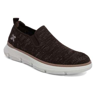 Dr. Kevin Sepatu Sport Pria Men Sneakers Sekolah Flyknit Slip On 889-081 Coklat 42