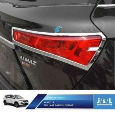 JSL Garnish lampu Stoplamp belakang Chrome Wuling Almaz