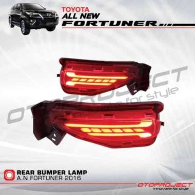 Lampu Led Bumper Reflektor Belakang Otoproject Fortuner Vrz Trd GR
