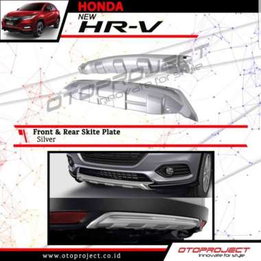 Skidplate Garnish Lower Bumper Depan silver HRV 2015-2017