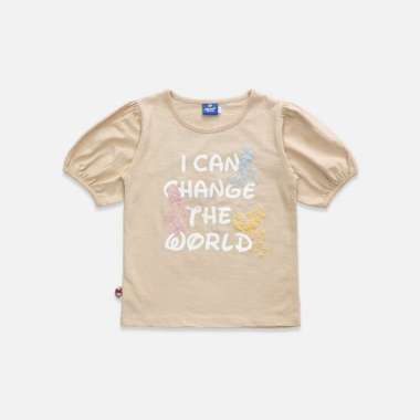 Tshirt/ Kaos Anak perempuan Cream/ Daisy Duck/ I Can S