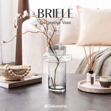 Dekoruma BRIELE Decorative Vase M / Vas Bunga Estetik - Grey