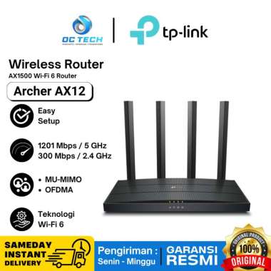 TP-Link Archer AX12 WiFi 6 Router AX1500 tp link Router archer ax12 Dual Band Gigabit Ports