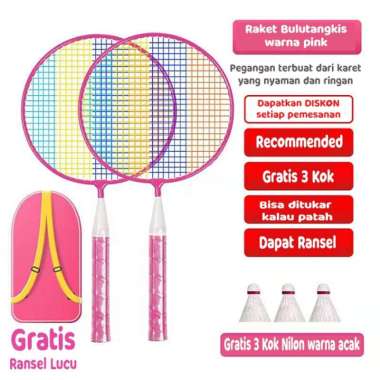 Raket Bulu Tangkis Isi 2 pcs/raket badminton origin/ raket badminton/raket bulutangkis/raket origina