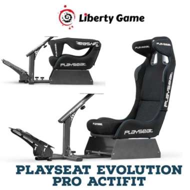 Kursi Simulator Balap Playseat Evolution Actifit - Hitam/Abu-abu