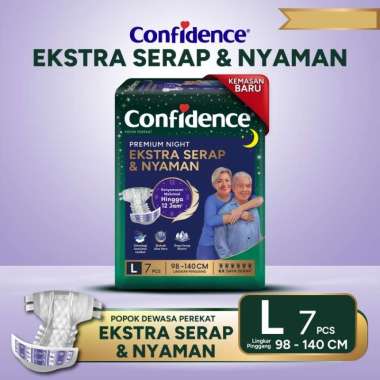 Confidence Popok Dewasa Perekat Premium Night L7