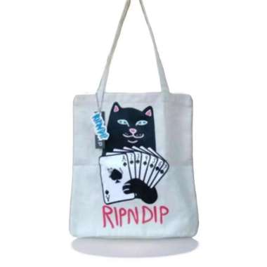 tas totebag Putih tas totebag Premium Rip Canvas tote Kanvas Wanita Perempuan Laki Laki vintage Cewe