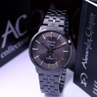 Jam Tangan Alexandre Christie AC8692 Stainless Steel wanita Black