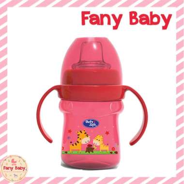 BABY SAFE CUP WITH SILICONE SPOUT / AP005 Red