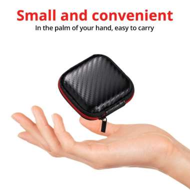 Sarung Kotak HEAD PHONE Earbud TWS Wadah Penyimpanan Headphone Mini Kabel Data Bulat Shockproof Tas 