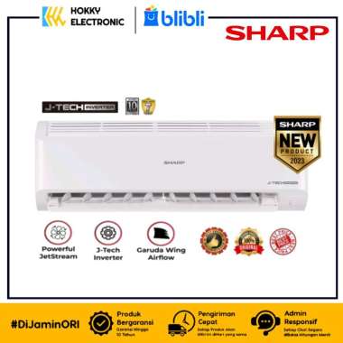 SHARP AC SPLIT 1/2 PK AH/UA X6BEY SPLIT J-TECH INVERTER GARUDA SERIES LOW WATT AH-X6BEY PENDINGIN RU