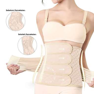 WIMIU Korset Pinggang Korset Pelangsing Shapewear Corset Waist Belt Double Strap Pelangsing Perut Ko