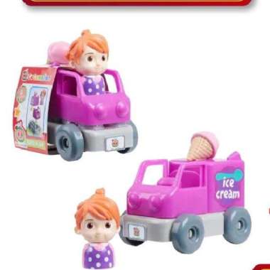 IMBEX - Mainan Cocomelon Build A Car JP96125 Yoyo Ice Cream Truck