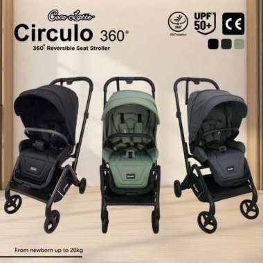 Stroller Cocolatte 21616 Circulo 360 Kereta Dorong Bayi Sage Green