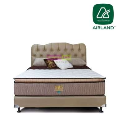 airland springbed 505 essential pillow top euro top latex foam enchasment matras & full set FULLSET 