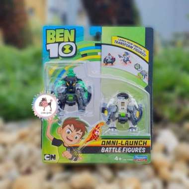 Ben 10 Omni Launch Battle Figures Refill Pack - Diamondhead+Cannonbolt