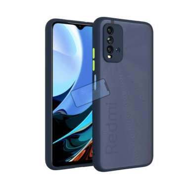 Case Xiaomi Redmi 9T Ultra Hard Soft Case Aero Frosted Matte Original Case Redmi 9T Biru