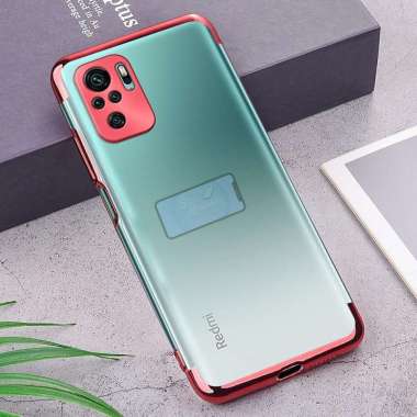 Xiaomi Redmi Note 10 l 10S Case Luxury Clear Transparent Plating Case Redmi Note 10 Note 10 Pro Mera
