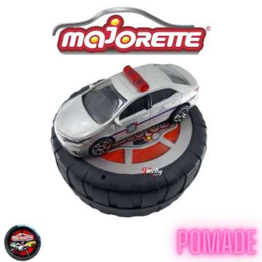 Diecast Majorette Pomade Toyota Corolla Altis Police Silver New Loose