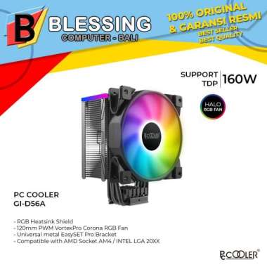 PC Cooler GI-D56A HALO RGB / Fan Processor PC Cooler GI D56A / Cooler