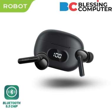 Earphone ROBOT Airbuds T70 bluetooth 5.3 True wireless Putih