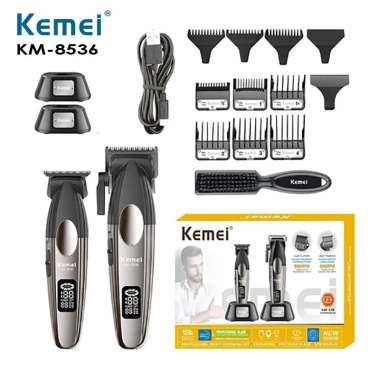 Kemei KM-8536 Hair Clipper Trimmer 9000RPM 2500MAH Cukur Rambut KM8536 KM 8536