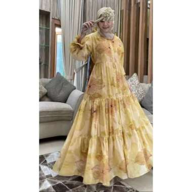 GAMIS CERUTI PREMIUM GAMIS CERUTY MOTIF BUNGA GAMIS SERUTI BUSUI Ld110cm (Standard) B