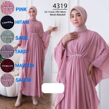 GAMIS KAFTAN PREMIUM CERUTI BABYDOLL + FURING COCOK UNTUK ACARA , GAMIS PESTA , GAMIS WISUDA ATAU GA