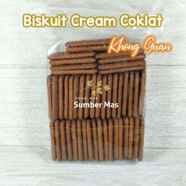 Khong Guan Cream Crackers 250 gr | Biskuit Kiloan | Cemilan jadul | Gabin Biskuit Coklat