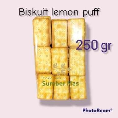 Khong Guan Cream Crackers 250 gr | Biskuit Kiloan | Cemilan jadul | Gabin Lemon Puff