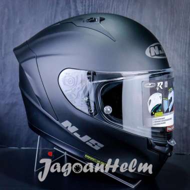 HELM NJS ZX-1R SOLID | BLACK DOFF | NJS ZX1 R - ZX 1 R SINGLE VISOR - M