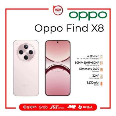 Hp Oppo Find X8 Ram 16GB Internal 512GB Garansi Resmi Shell Pink