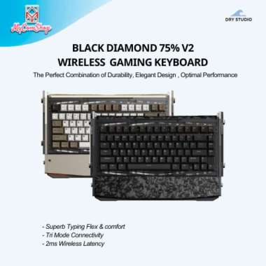 BLACK DIAMOND 75 V2 GAMING KEYBOARD WIRELESS RGB