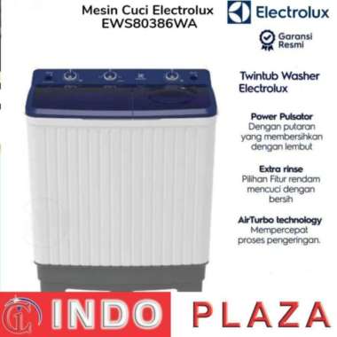MESIN CUCI 2 TABUNG 8 KG / 8KG ELECTROLUX EWS-98262WA