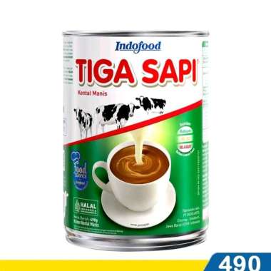 Promo Harga Tiga Sapi Krimer Kental Manis Putih 490 gr - Blibli