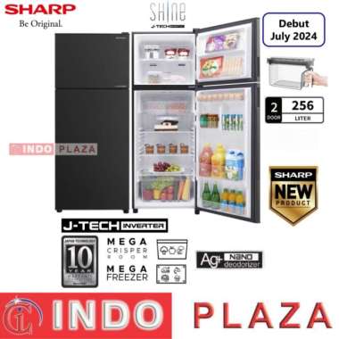KULKAS SHARP 2 PINTU JTECH-INVERTER SJ-326SIGK 256 LITER