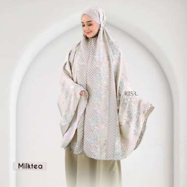 RTSR Qaireen Prayer Set/mukena dewasa wanita/mukena motif permium/muke milktea