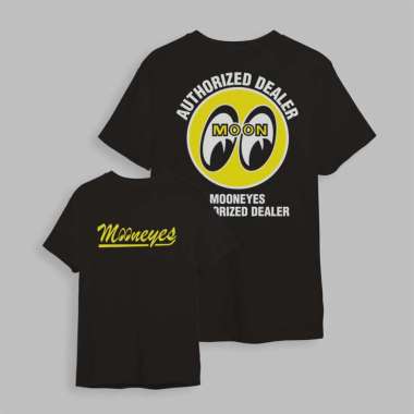 Tshirt MOONEYES AUTHORIZED DEALER Putih Hitam XXL