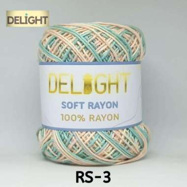 Benang Rajut DELIGHT Soft Rayon Sembur (RS-3) Morning Fresh