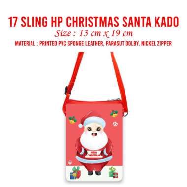 Sling HP Natal Tas Selempang Anak Souvenir Kristiani Christmas Hadiah Natal Gereja Sekolah Minggu 17